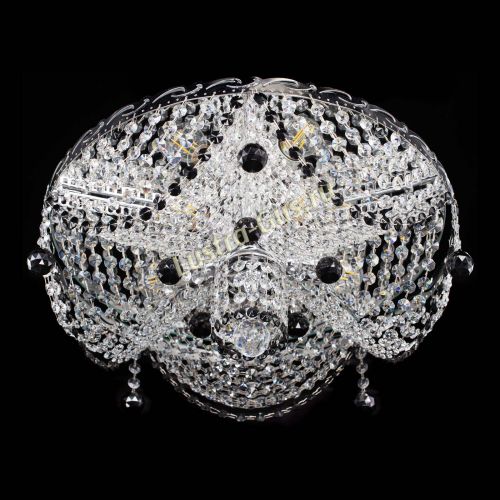 Люстра Виктория черная в Сочи Гусь Хрустальный