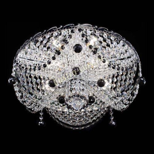 Люстра Виктория черная в Сочи Гусь Хрустальный