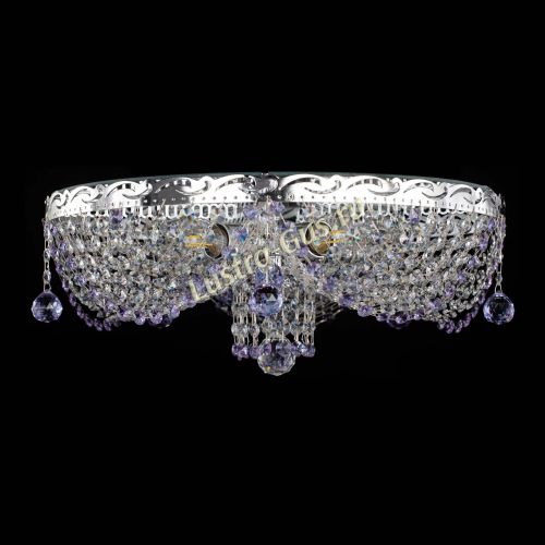 Люстра Виктория фиолетовая в Сочи Гусь Хрустальный