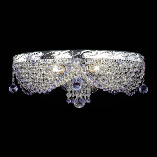 Люстра Виктория фиолетовая в Сочи Гусь Хрустальный