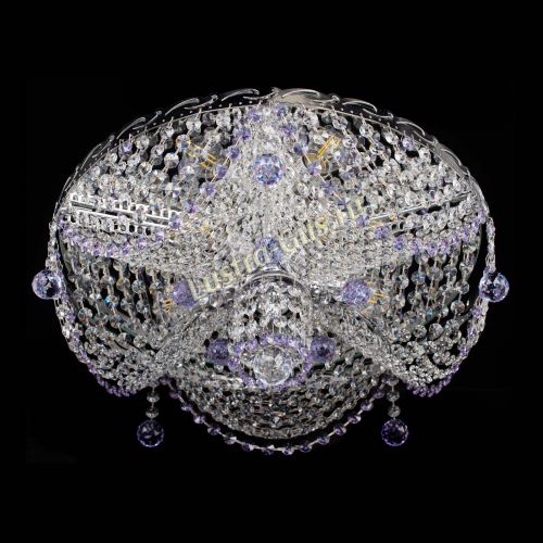 Люстра Виктория фиолетовая в Сочи Гусь Хрустальный