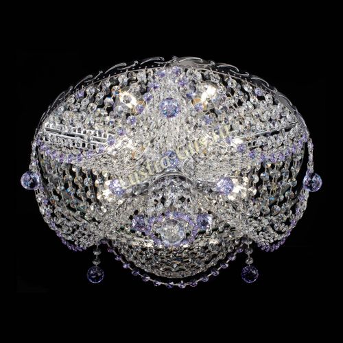 Люстра Виктория фиолетовая в Сочи Гусь Хрустальный