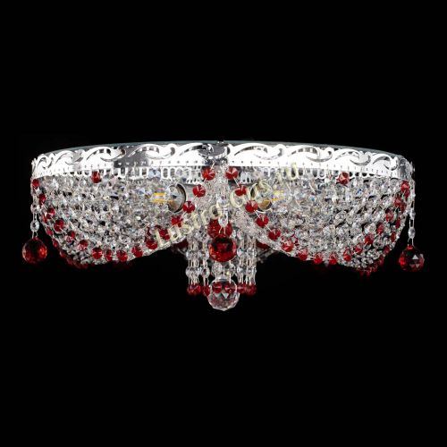 Люстра Виктория красная в Сочи Гусь Хрустальный