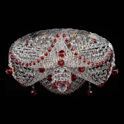 Люстра Виктория красная в Сочи Гусь Хрустальный