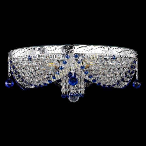 Люстра Виктория Синяя в Сочи Гусь Хрустальный