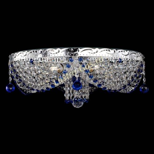 Люстра Виктория Синяя в Сочи Гусь Хрустальный