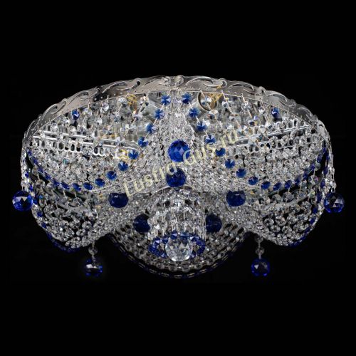 Люстра Виктория Синяя в Сочи Гусь Хрустальный