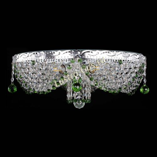 Люстра Виктория зеленая в Сочи Гусь Хрустальный