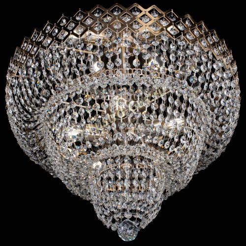 Люстра Водопад Корона №2 в Сочи Гусь Хрустальный