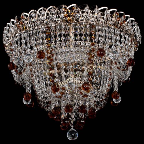 Люстра Водопад Софья чайная в Сочи Гусь Хрустальный