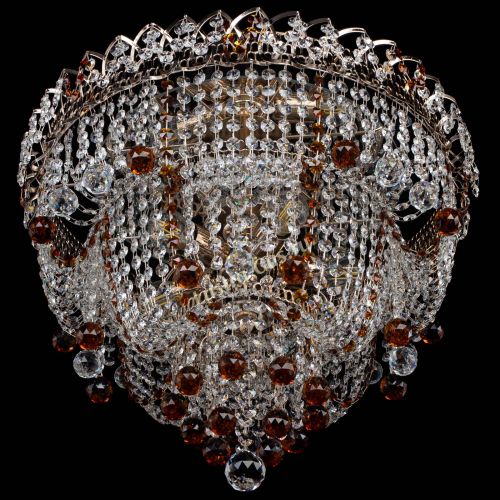 Люстра Водопад Софья чайная в Сочи Гусь Хрустальный