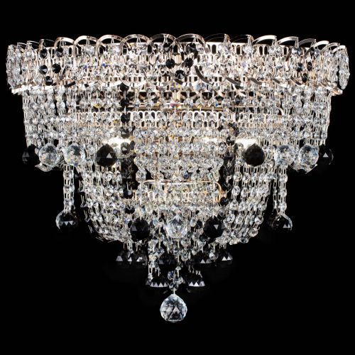 Люстра Водопад Софья черная в Сочи Гусь Хрустальный