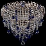 Люстра Водопад Софья синяя в Сочи