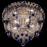 Люстра Водопад Софья синяя в Сочи