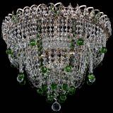 Люстра Водопад Софья зеленая в Сочи