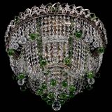 Люстра Водопад Софья зеленая в Сочи