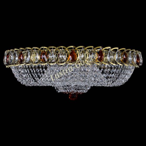 Люстра Водоворот Купол под бронзу Чайный в Сочи Гусь Хрустальный