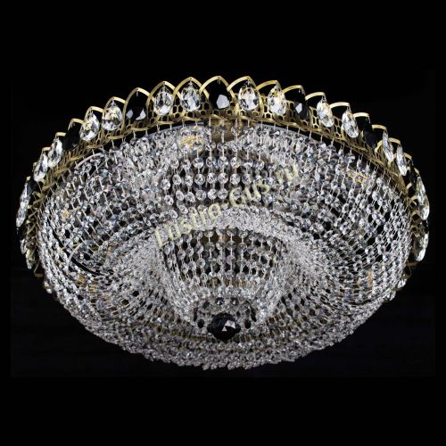 Люстра Водоворот Купол под бронзу Черный в Сочи Гусь Хрустальный