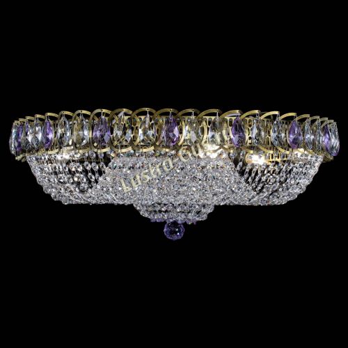 Люстра Водоворот Купол под бронзу Фиолетовый в Сочи Гусь Хрустальный