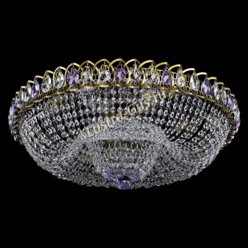 Люстра Водоворот Купол под бронзу Фиолетовый в Сочи Гусь Хрустальный