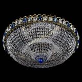 Люстра Водоворот Купол под бронзу Синий в Сочи