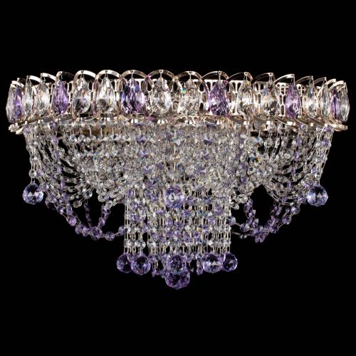 Люстра Водоворот Ольга шар фиолетовая в Сочи Гусь Хрустальный