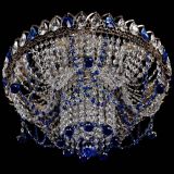 Люстра Водоворот Ольга шар синяя в Сочи