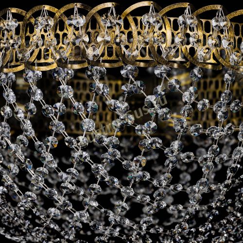 Люстра Водоворот Сетка Обтикон под бронзу в Сочи Гусь Хрустальный