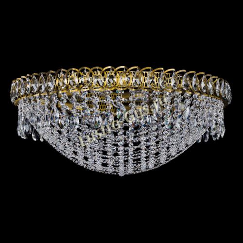 Люстра Водоворот Сетка 8 ламп под бронзу в Сочи Гусь Хрустальный