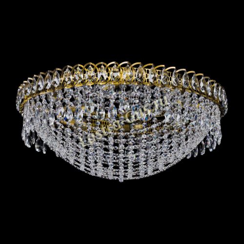 Люстра Водоворот Сетка 8 ламп под бронзу в Сочи Гусь Хрустальный