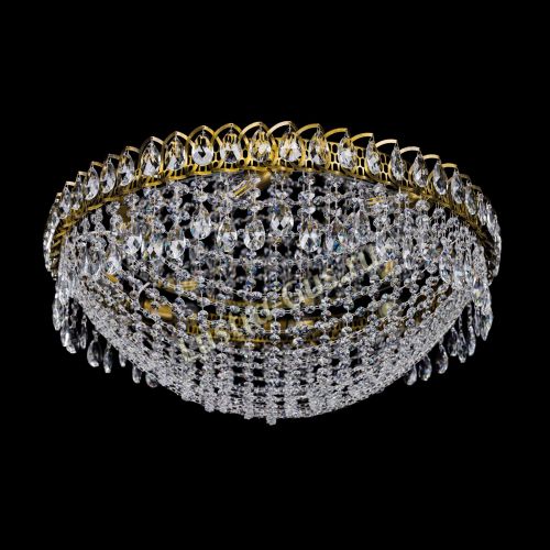 Люстра Водоворот Сетка 8 ламп под бронзу в Сочи Гусь Хрустальный