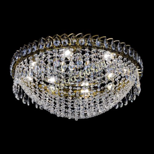 Люстра Водоворот Сетка 8 ламп под бронзу в Сочи Гусь Хрустальный