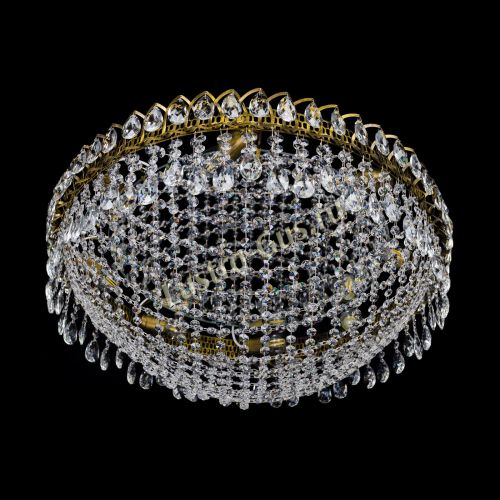 Люстра Водоворот Сетка 8 ламп под бронзу в Сочи Гусь Хрустальный