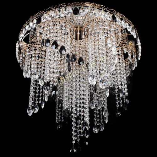 Люстра Вьюга черная в Сочи Гусь Хрустальный