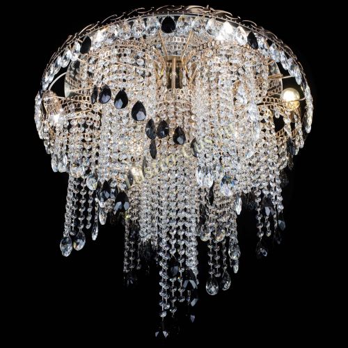 Люстра Вьюга черная в Сочи Гусь Хрустальный