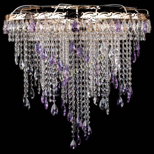 Люстра Вьюга фиолетовая в Сочи Гусь Хрустальный
