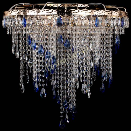 Люстра Вьюга синяя в Сочи Гусь Хрустальный