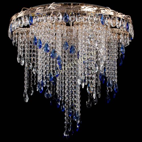 Люстра Вьюга синяя в Сочи Гусь Хрустальный