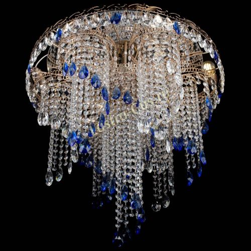 Люстра Вьюга синяя в Сочи Гусь Хрустальный