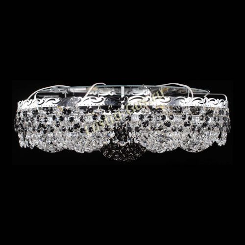 Люстра Вьюга №3 черная в Сочи Гусь Хрустальный