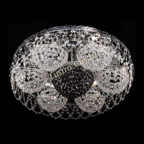 Люстра Вьюга №3 черная в Сочи Гусь Хрустальный