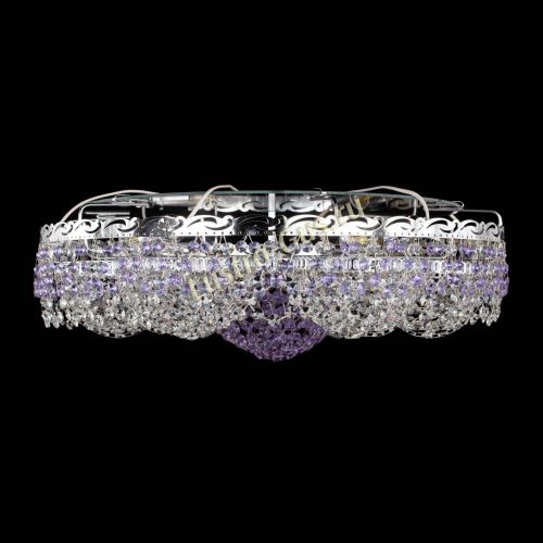 Люстра Вьюга №3 фиолетовая в Сочи Гусь Хрустальный
