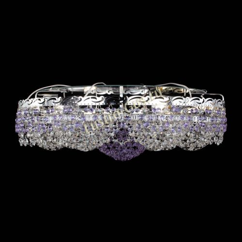 Люстра Вьюга №3 фиолетовая в Сочи Гусь Хрустальный