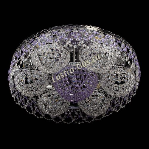 Люстра Вьюга №3 фиолетовая в Сочи Гусь Хрустальный