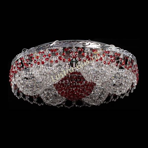 Люстра Вьюга №3 красная в Сочи Гусь Хрустальный