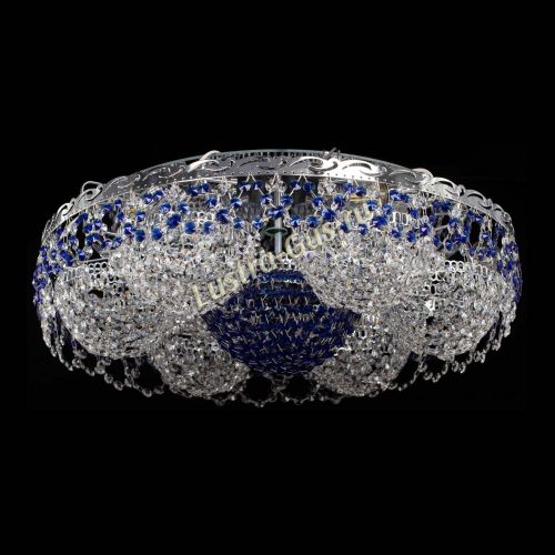 Люстра Вьюга №3 синяя в Сочи Гусь Хрустальный