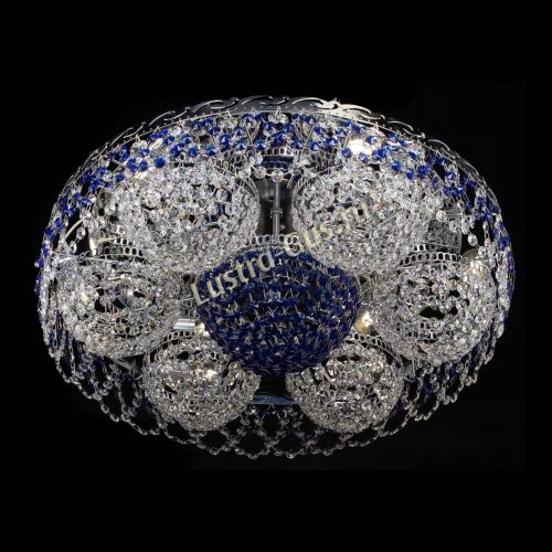 Люстра Вьюга №3 синяя в Сочи Гусь Хрустальный