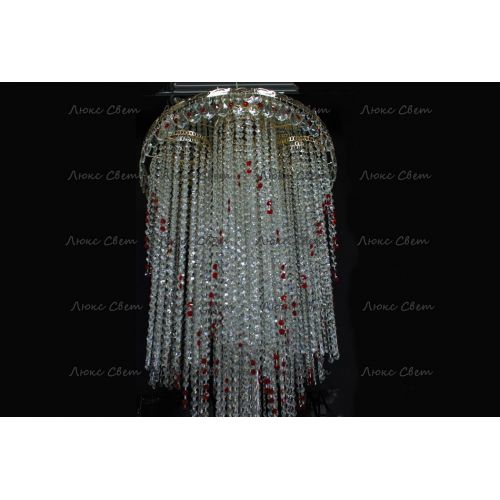 Люстра Вьюга длинная красная в Сочи Гусь Хрустальный