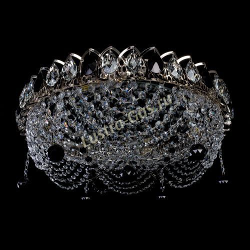 Люстра Жасмин №1 черная в Сочи Гусь Хрустальный