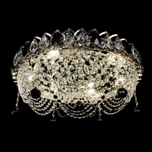 Люстра Жасмин №1 черная в Сочи Гусь Хрустальный